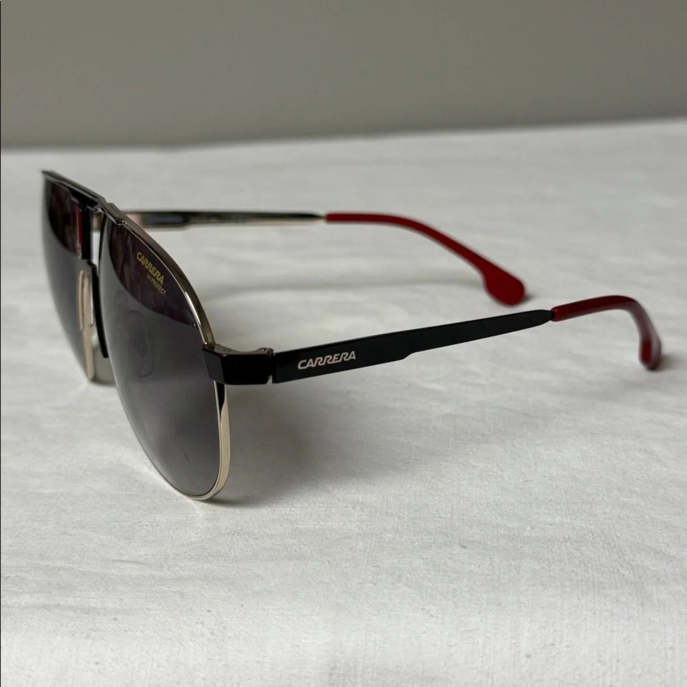 Carrera 1005/S Aviator Shield Sunglasses Black/Silver
